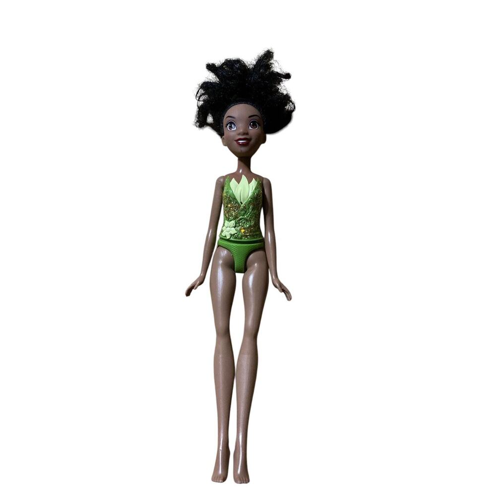 Hasbro DISNEY PRINCESS TIANA BLACK AFRICAN AMERICAN Doll 2018 Green Sparkly Top